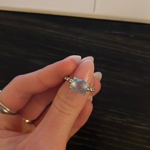 Pandora Topaz Cool Breeze Ring!! 🩵🩵So beautiful!! Rarely worn :)